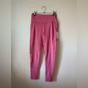 NWT girlfriend collective High-Waist Pink Leggings with Side Pockets